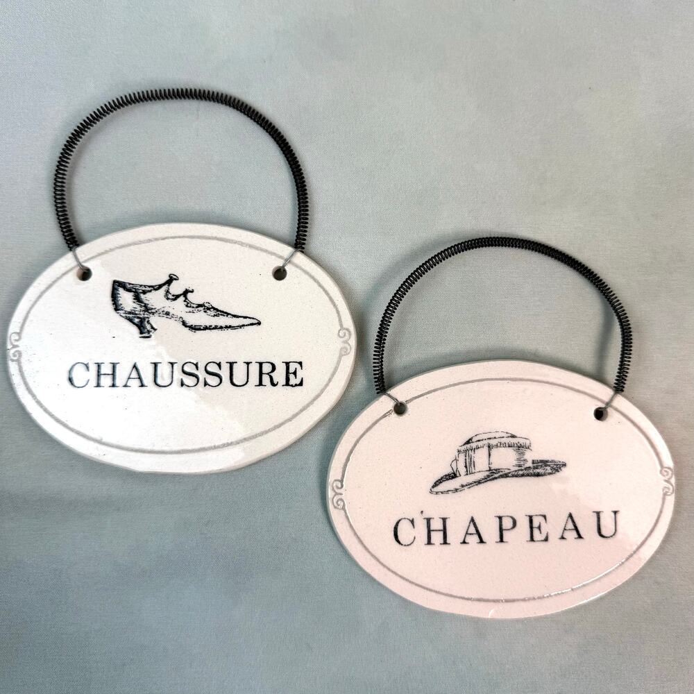 Vintage Midwest Cannon Falls Chapeau & Chaussure Decorative Hanging Plaques